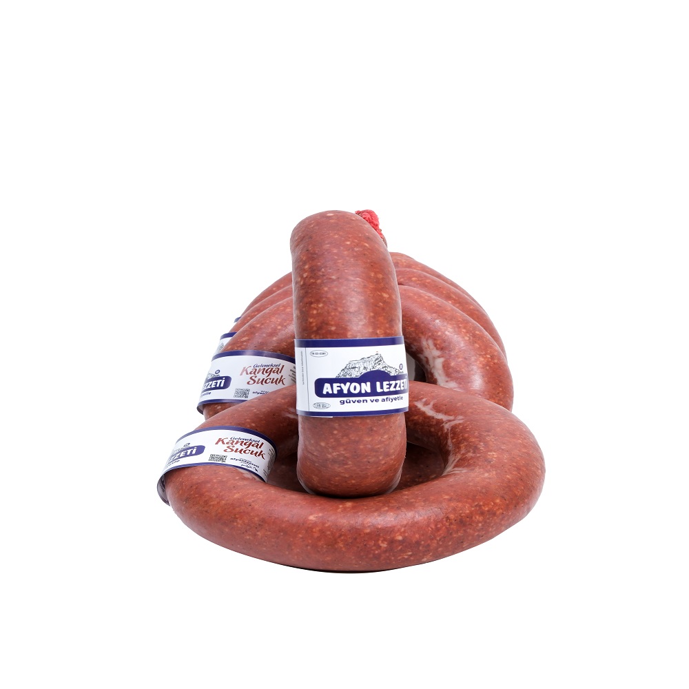 Afyon Lezzeti Geleneksel Kangal Sucuğu Acılı 1 Kg - 5