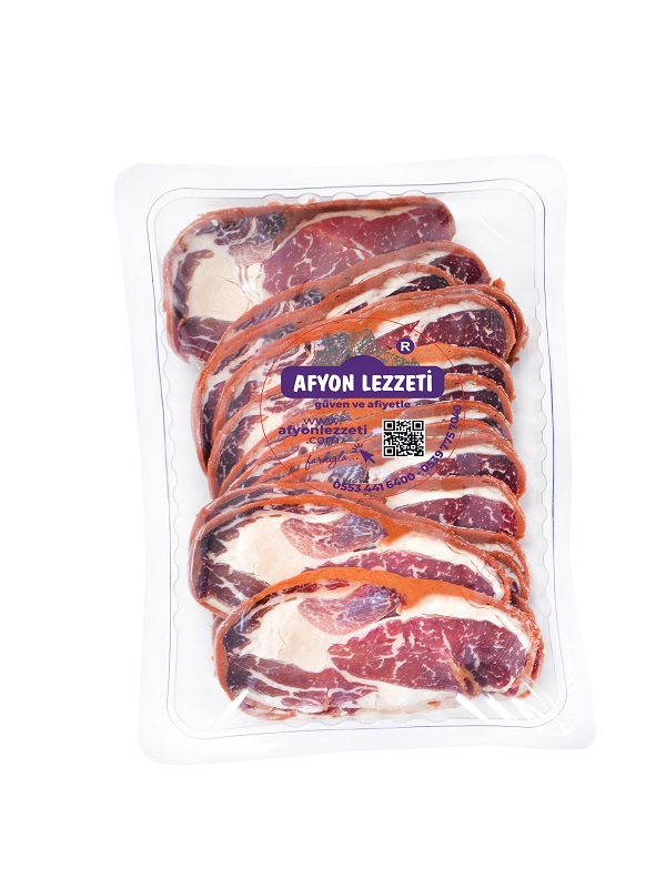 Afyon Lezzeti Geleneksel Çemenli Kasap Pastırma 250 Gr - 1